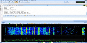 Text and data mode radio communication