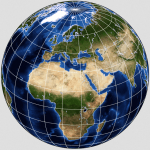 Orthographic map projection