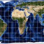 Lambert cylindrical equal-area map projection