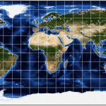 equirectangular cylindrical equidistant map projection